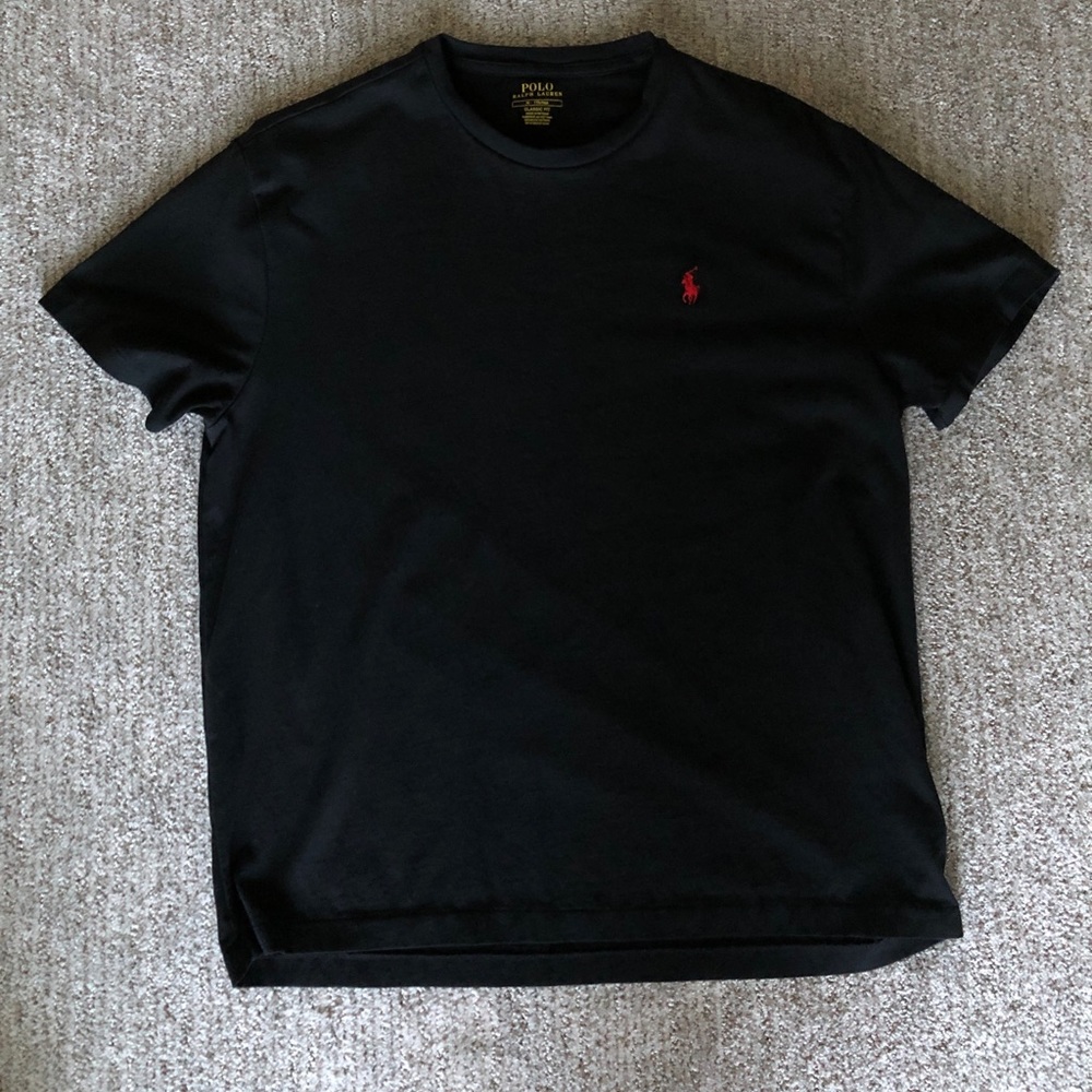 Polo Ralph Lauren Mens Black Classic T-Shirt M